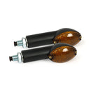 Cateye Mini Turn Signals 40Mm Stem Black With Dark Lens
