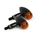 Micro Bullet 12V Halogen Turn Signals Black Plain