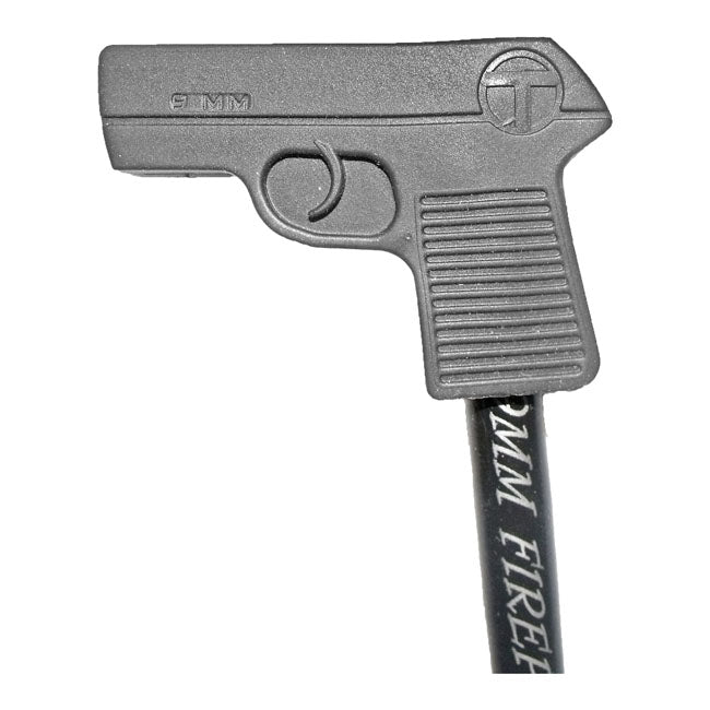 9 MM Fire Power Spark Plug Wire Set Black / Silver For 65-85 FL, FX, XL