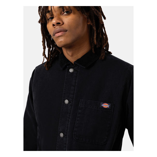 Dickies Duck Canvas Chore Jacket Stone Washed Black