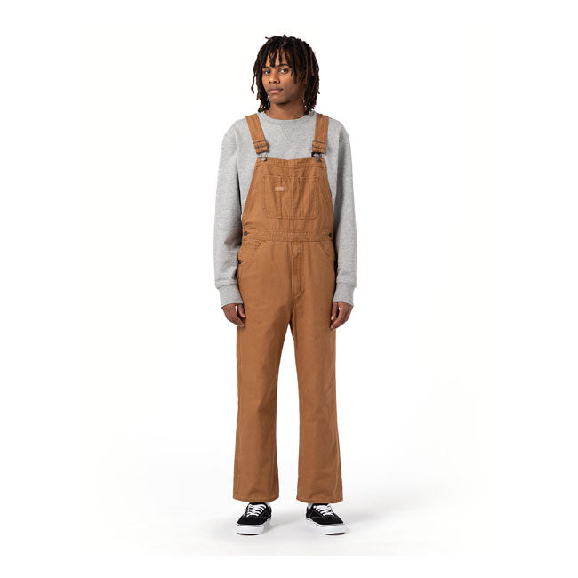 Dickies Duck Canvas Bib Stone Washed Brown Duck