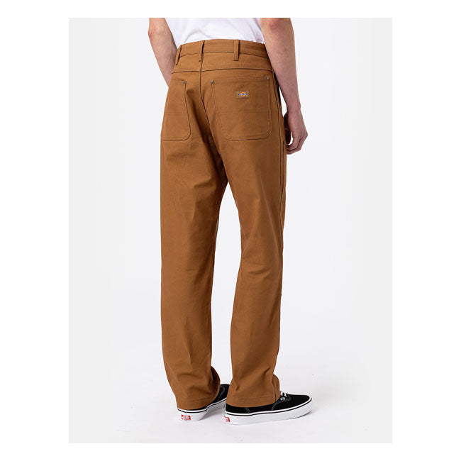 Dickies Duck Canvas Utility Trousers Stone Washed Brown Duck