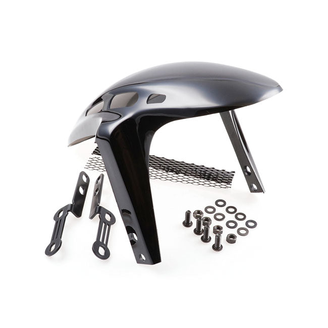 Custom V2 Front Fender Gloss Black For M8 Softail: 20-22 FXLRS Lowrider S