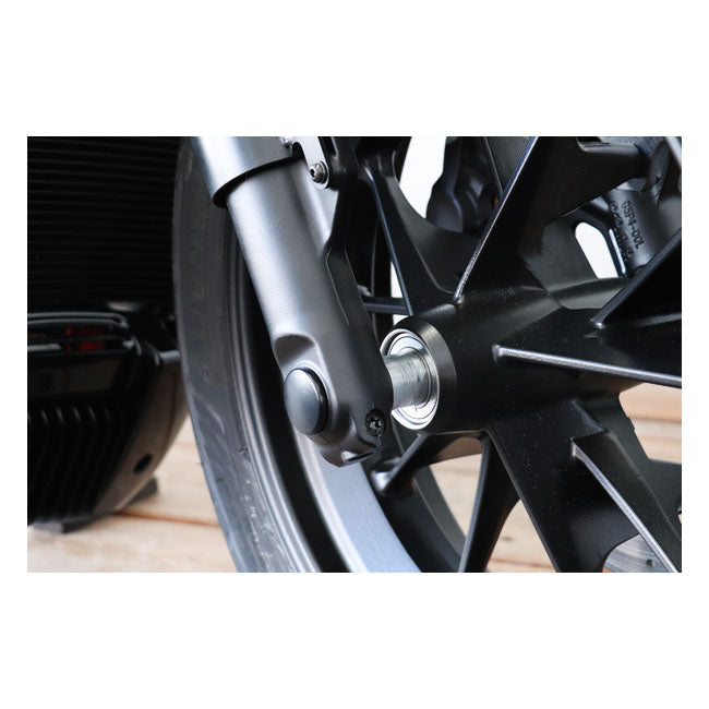 Front Axle Cover Kit Gloss Black For 21-22 Sportster S