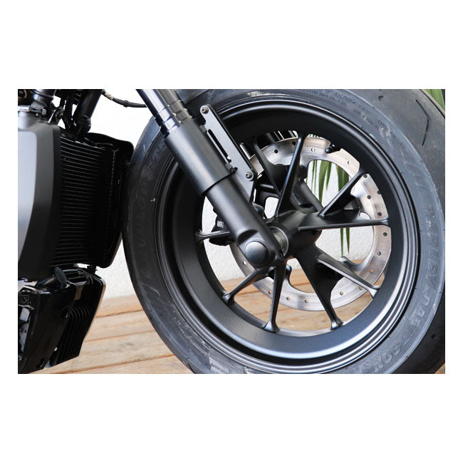 Front Axle Cover Kit Gloss Black For 21-22 Sportster S