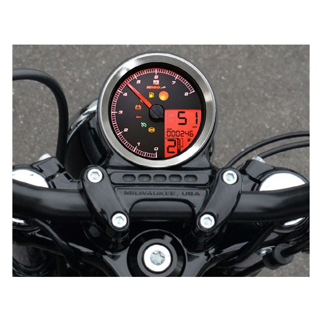 HD-01-04 95 MM Speedometer / Tachometer Silver For 04-11 Dyna