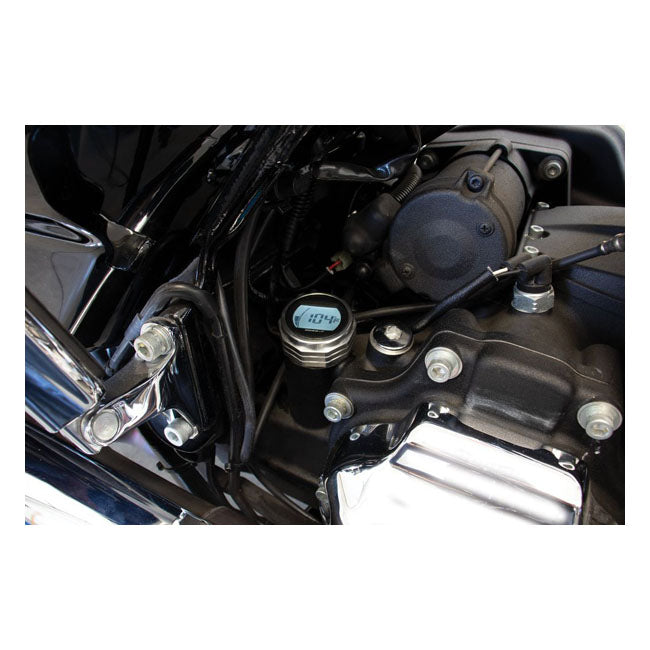 Oil Tank Dipstick With Display Silver Body For 17-21 Touring