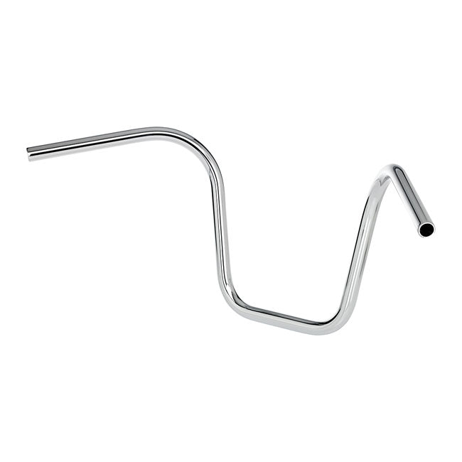 1 Inch Apes Handlebar 12 Inch Rise Chrome TUV Approved Fits Pre-81 H-D With 1" ID Risers