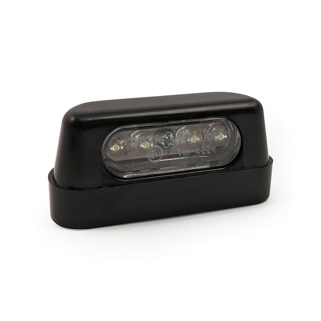 License Plate Light Stockk 4-Led Black ECE Approved