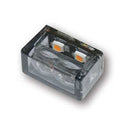 Cube-V Mini Turn Signals 2 Leds Smoke Lens Vertical Mount