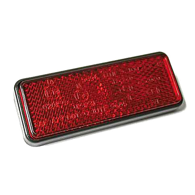 Universal B-Seen Reflector Rectangular 92X36Mm Red