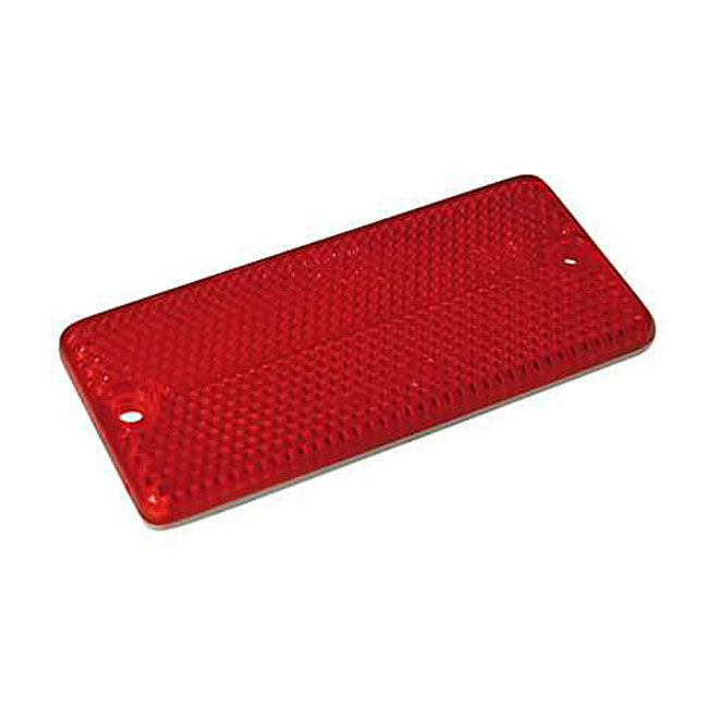 Universal B-Seen Reflector Rectangular 90X40Mm Red