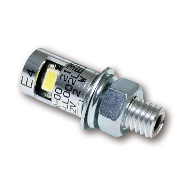 Burdett Led License Plate Mount Bolt Chrome