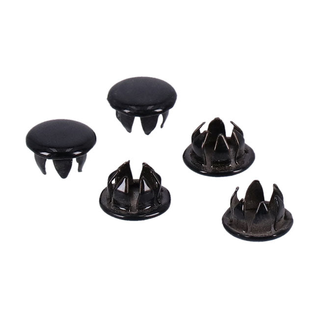 Push-In Plugs 5/16 Inch Gloss Black For Fits 3/8 Inch Allen Bolts