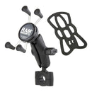 X-Grip Phone Mount Torque Rail Base Small Phone - Medium Ball To Ball Arm