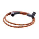 Universal 40 Inch Spark Plug Wire Set Cotton Cloth Brown/Black For Universal With pre-1999 style coil