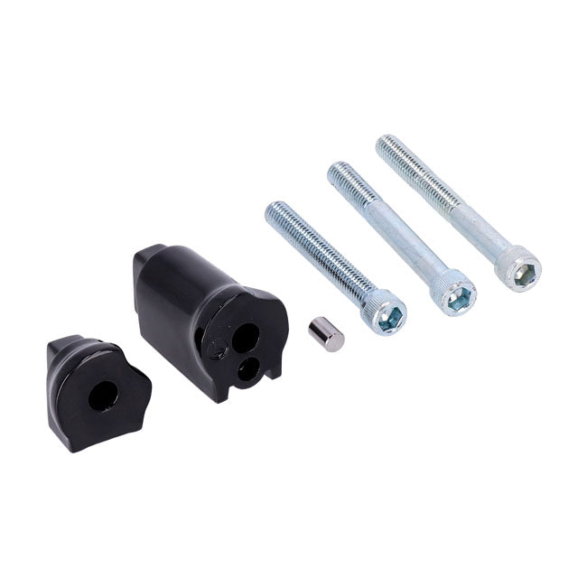 Support Bracket Set Passenger Floorboard Mounts Black