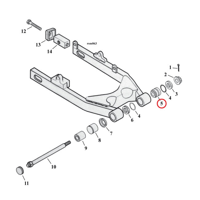 Bearing Swingarm For 82-99 NU XL RIGHT