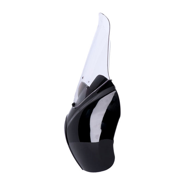 Headlamp Fairing Gloss Black Clear Windshield