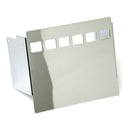 Battery Side Cover Smooth With 6-Hole Window Chrome For 73-85 4-speed electric start FX