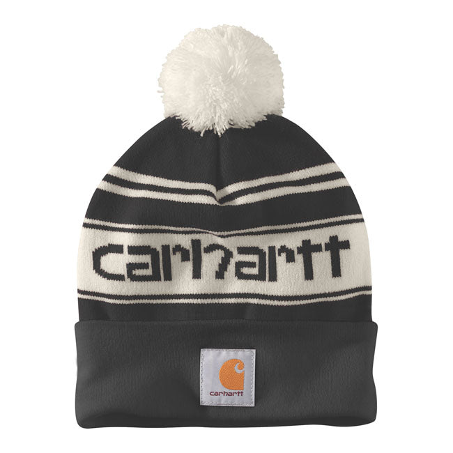 Carhartt Pom-Pom Logo Beanie Black