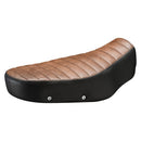 Scrambler Seat Brown Pleated For Yamaha: 16-21 XSR 700