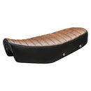 Scrambler Seat Brown Pleated For Yamaha: 16-21 XSR 700