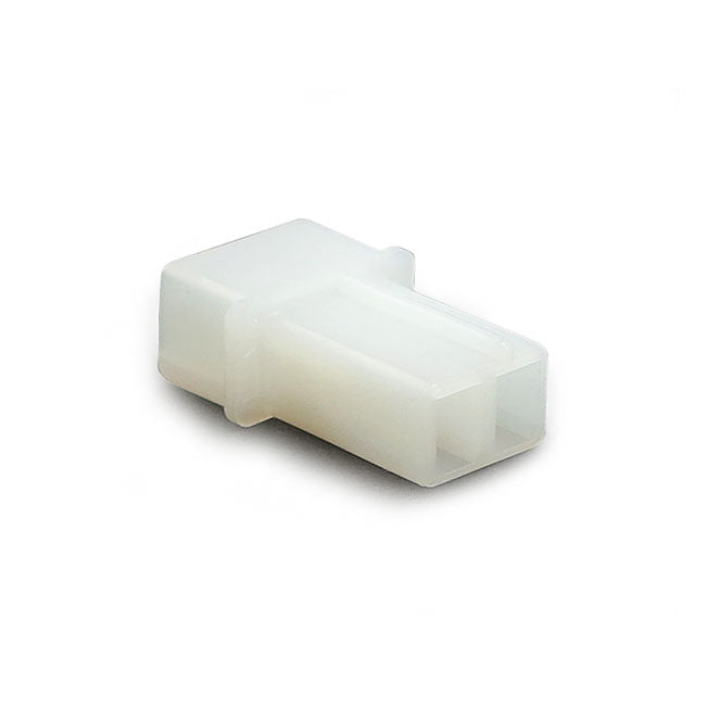 Amp/Te Connector White Receptacle 2-Pins