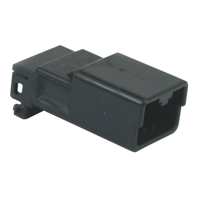 Amp 040 Series Connector Black Receptacle 4-Pin