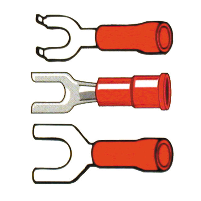 Connectors Spade Terminal PVC Crimp. Red 3.5 MM