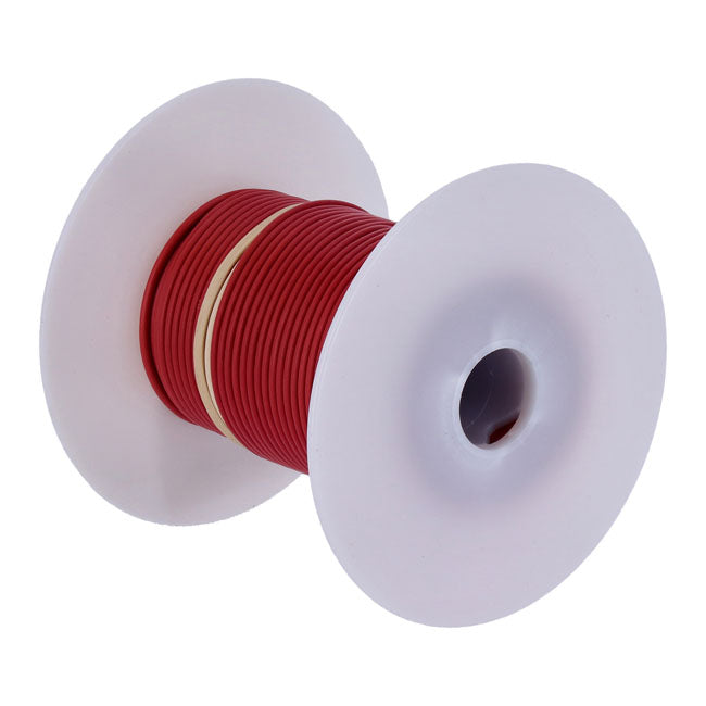 Wire On Spool 18 Gauge. 100 Ft. Red