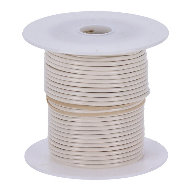 Wire On Spool White - 14 Gauge / 100 Ft