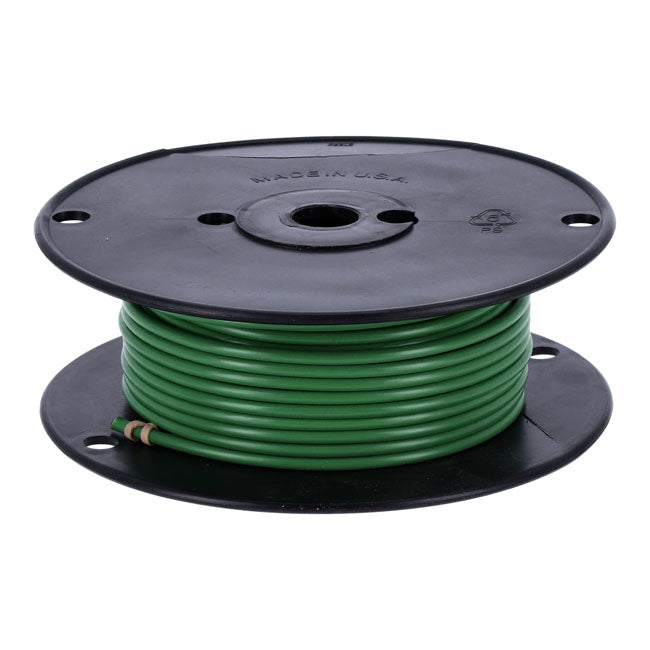 Wire On Spool Green - 10 Gauge / 100 Ft