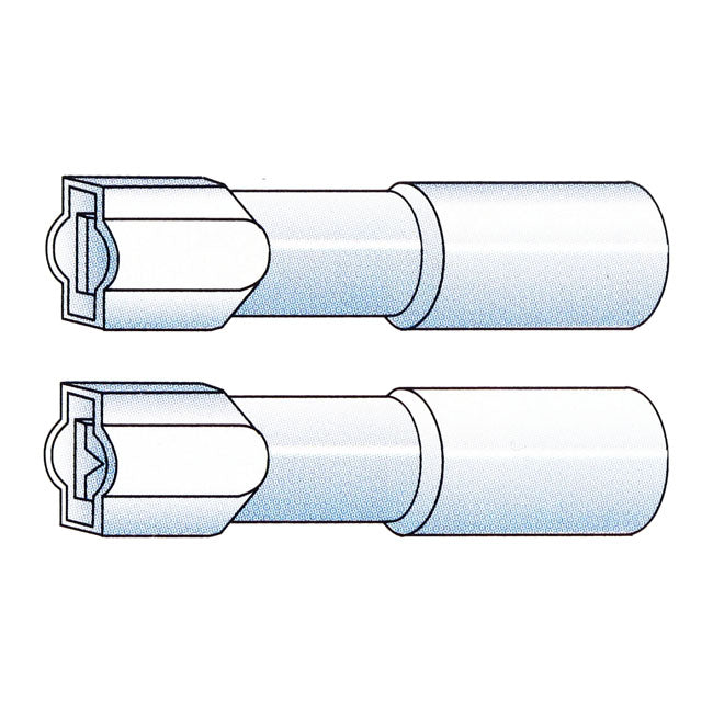 Connectors Slide-On Terminal Crimp/Shrink Blue 1/4 Inch Male Insulated