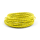 Classic Cloth Covered Wiring 25Ft Roll Yellow/White