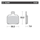 Roadpro Rear Brake Pads Ceramic For Rear: 86-99 FLT NU