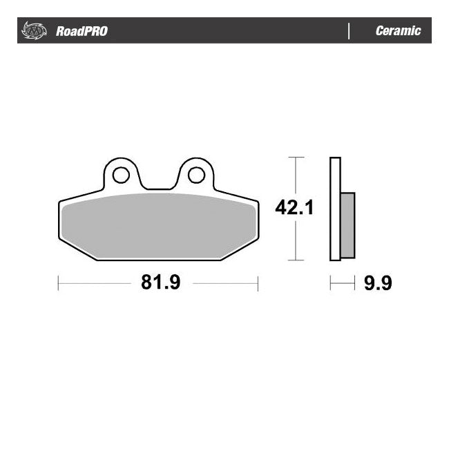 Roadpro Rear Brake Pads Ceramic For Rear: 18-23 Softail