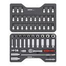Combination Socket Set 3/8'' - 53 Pieces - US/SAE Sizes