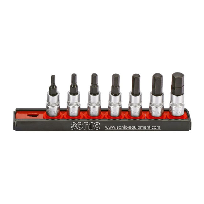 Bit Socket Rail 1/4 Inch 7-Piece Us/Sae