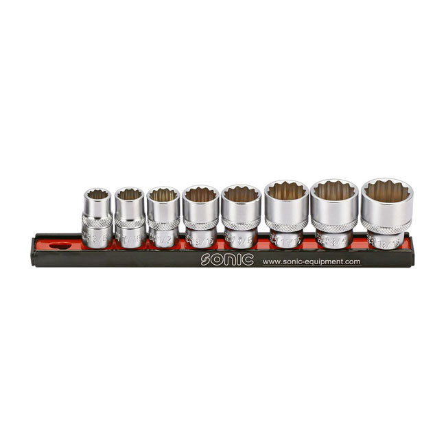 Socket Rail Set 3/8 Inch 8-Piece Us/Sae