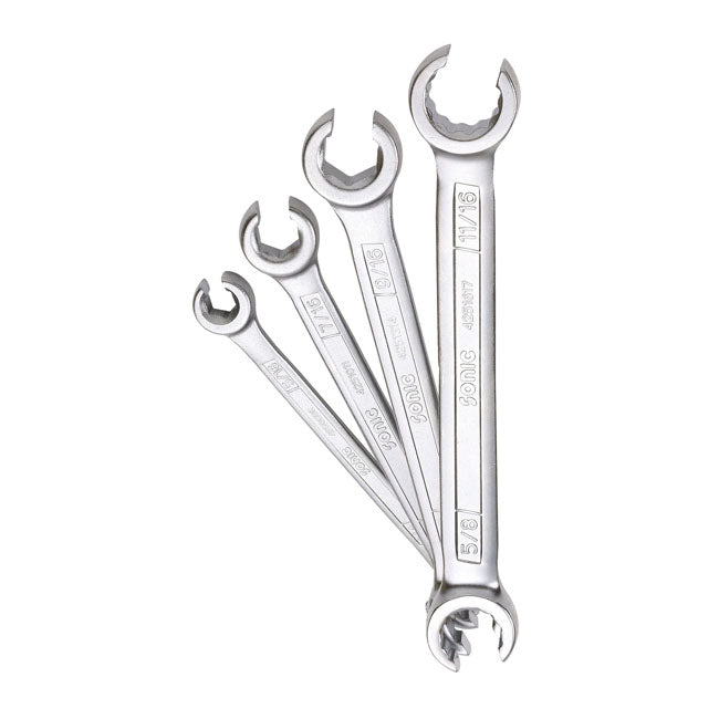 Flare Nut Wrench Set 4-Piece Us/Sae Sizes