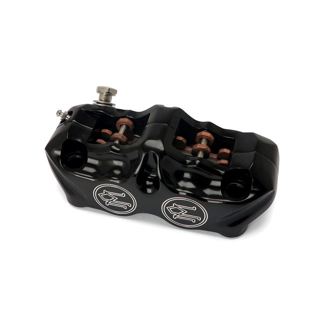 4-Piston Radial Mount Caliper Black Contrast Cut