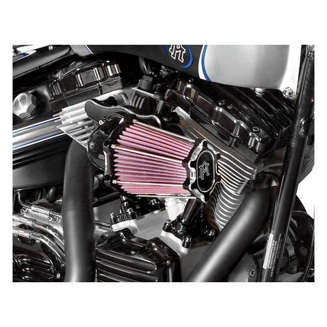 Fastair Intake Air Cleaner Kit Black Contrast Cut For CV Carb: 93-06 BT