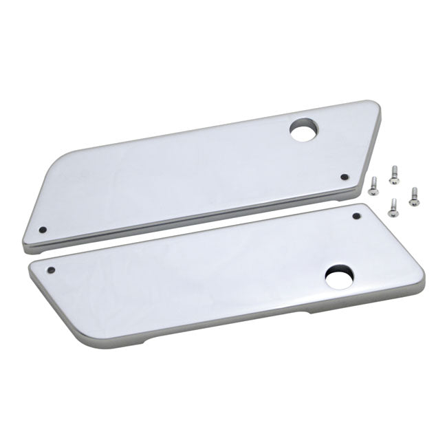 Covingtons Aluminium Saddlebag Latch Smooth Covers Chrome