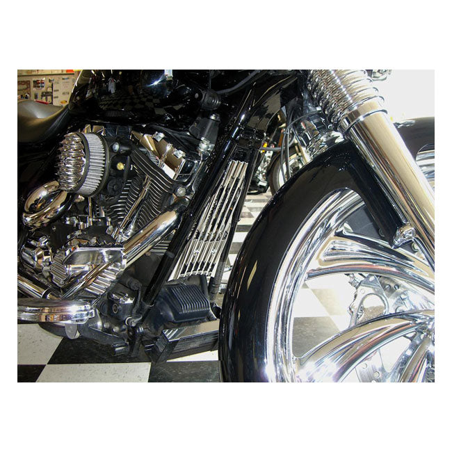 Frame Filler Grill Finned Chrome For 09-13 FLT / Touring