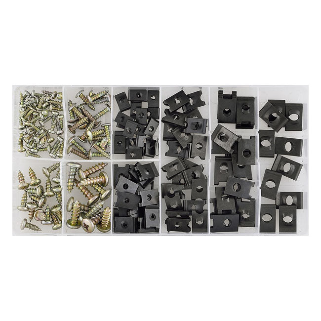 Body Bolts And Speed Nuts Assortment 170-Piece