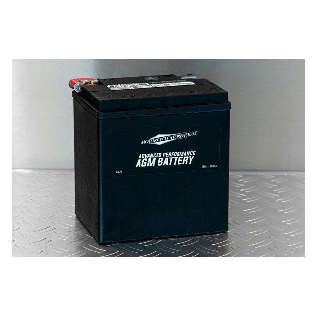 MCS Advance Series - Agm Sealed Battery 12V 30Ah 400Cca For 97-24 FLT/Touring