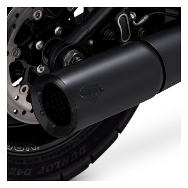 Pro Pipe 2-1 PCX Exhaust Black For Softail: 18-20 FXBB Street Bob