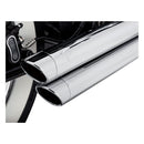 Bigshots Staggered 2-1/2 Inch PCX Exhaust Chrome For Softail: 18-20 FXBB Street Bob 107