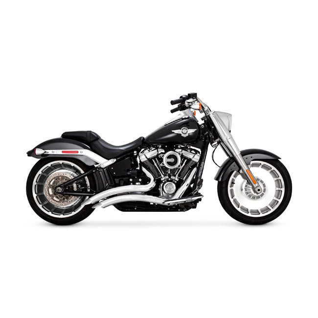 Big Radius PCX Exhaust Chrome For Softail: 18-20 FLFB Fat Boy 107